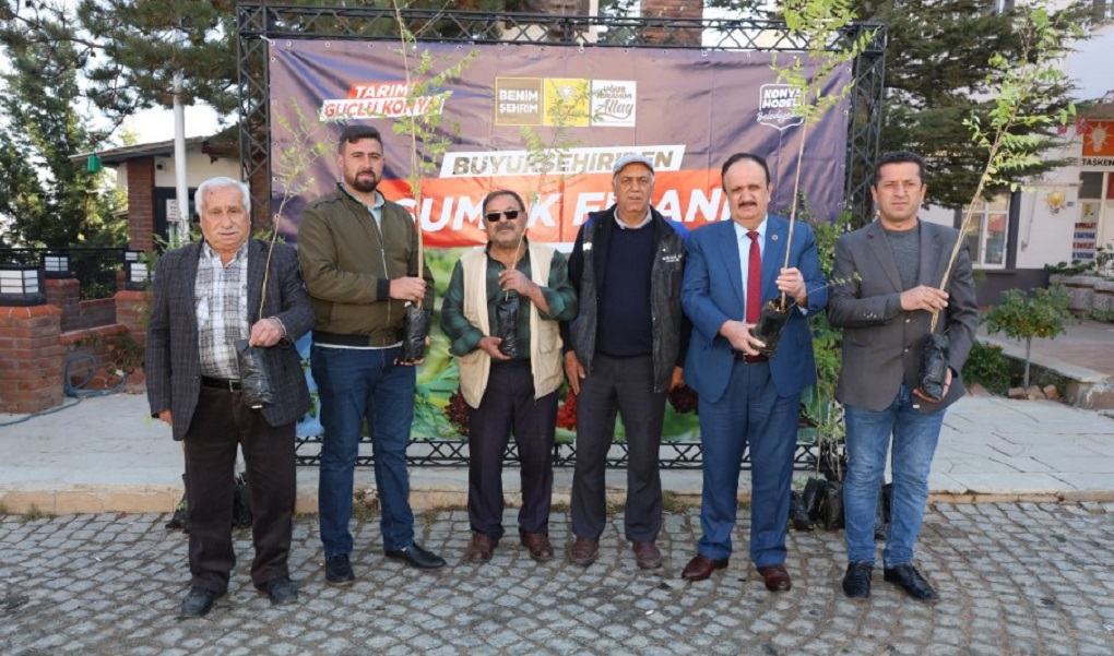 Konya Büyükşehirden Çiftçiye Sumak Fidanı Desteği!