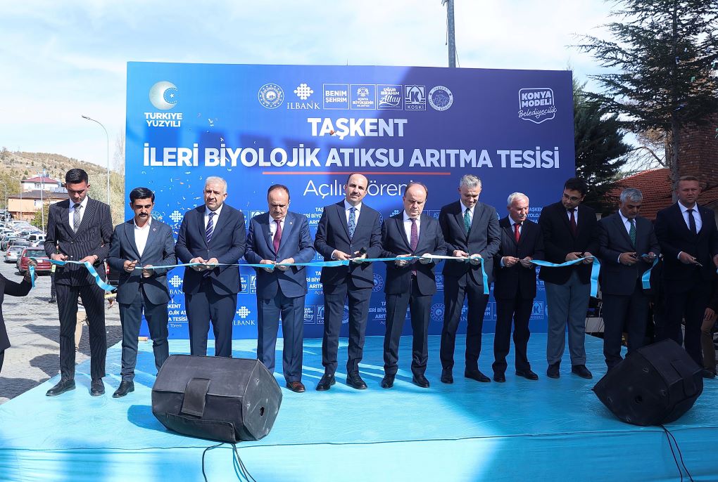 Konya Taşkent’e Çevre Yatırımı! İleri Biyolojik Atık Su Arıtma Tesisi Açıldı!