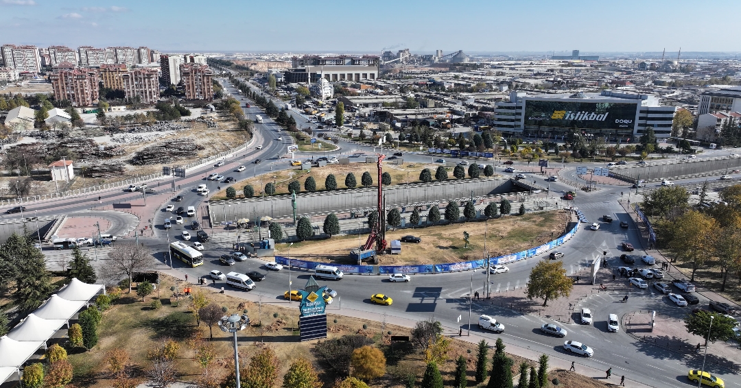 Konya Otogar Kavşağı’nda Üç Katlı Kavşak Düzenlemesi Başladı