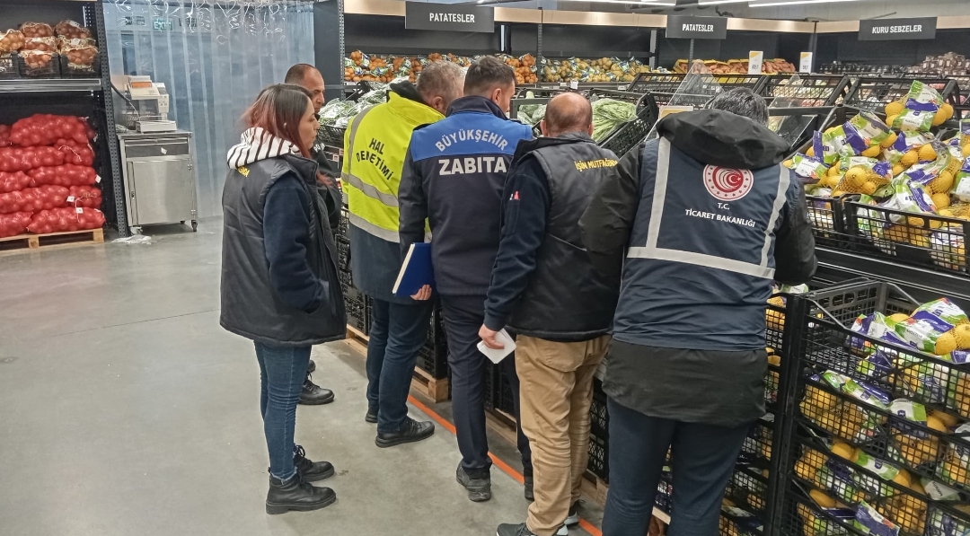 Konya’da Yaş Meyve ve Sebze Fiyatlarına Sıkı Denetim