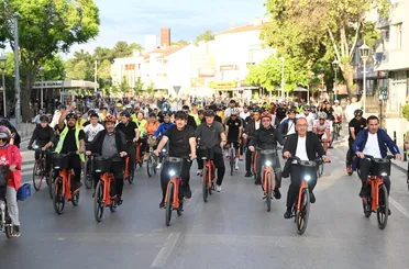 Avrupa Bisiklet Başkenti Konya’da Binlerce Kişi Aynı Anda Pedal Çevirdi