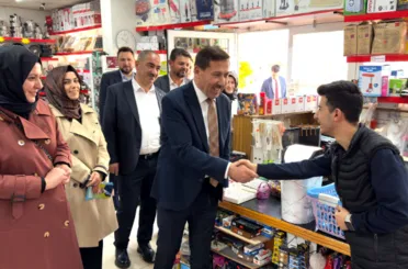 Başkan Hasan Kılca ve İlçe Başkanı Mehmet Genç Esnaf ve Vatandaşları Ziyaret etti