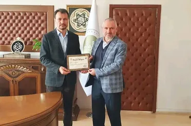 Diyanet İşleri Başkanı Prof. Dr. Ali Erbaş’tan Hüseyin Akıncı’ya Başarı Belgesi