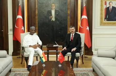 İçişleri Bakanı Mustafa Çiftçi Ganalı Mevkidaşını Ağırladı