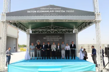 Karatay Belediyesi Beton Elemanları Üretim Tesisi Açıldı