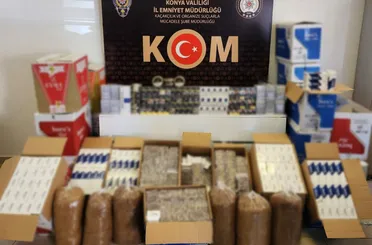 Konya emniyeti tonlarca patlayıcı madde ele geçirdi