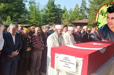 Konya şehidini son yolculuğa uğurladı