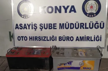 Konya’da Akü Hırsızı Yakayı Ele Verdi