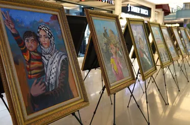 Konya’da Filistinli Çocukların Duyguları Tuvale Yansıdı: “Sessiz Fırçalar” Sergisi Açıldı