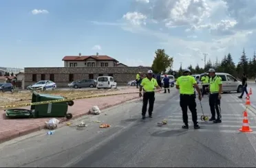 Konya'da Hafif Ticari Araç Yaya’ya Çarptı! Bir Kişi Öldü!