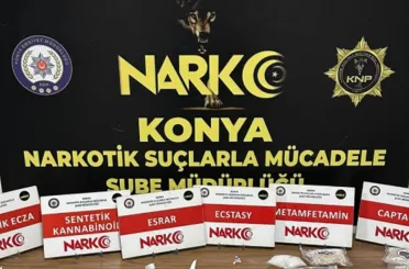 Konya'da kendilerine sevgili süsü veren zehir tacirleri yakalandı