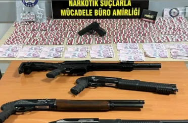 Konya'da toprağa gömülü uyuşturucu bulundu