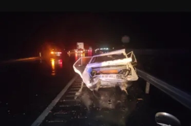 Konya'daki kazada dede ve torunu yaralandı
