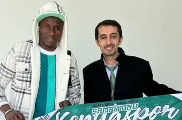 Konyaspor’un Yeni Golcüsü Senegalli Junior Sambou Konya’da
