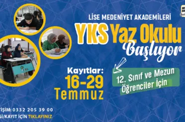 Lise Medeniyet Akademilerinde YKS Yaz Okulu Kayıtları Başlıyor