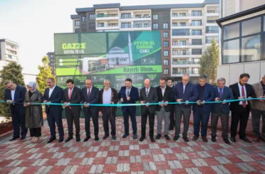 MERAM’DA GAZZE SOSYAL TESİSİ VE CAMİ HİZMETE AÇILDI