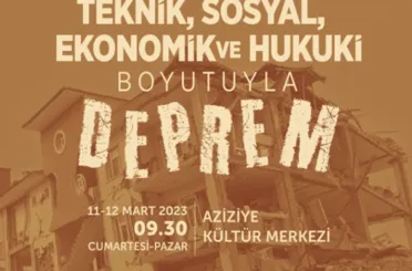 Teknik, Sosyal, Ekonomik Ve Hukuki Boyutuyla Deprem Çalıştayı” 11-12 Mart’ta Karatay’da
