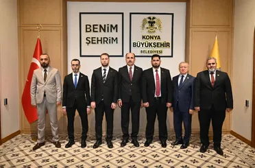 UCLG-MEWA kongresi için Konya’ya gelen Suriyeli heyet Başkan Altay’ı ziyaret etti