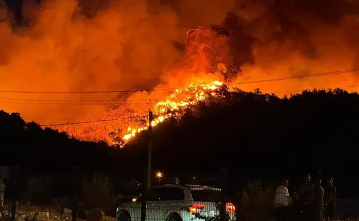 Fethiye’de orman yangını alarmı! Alevler yerleşim alanlarına yaklaştı