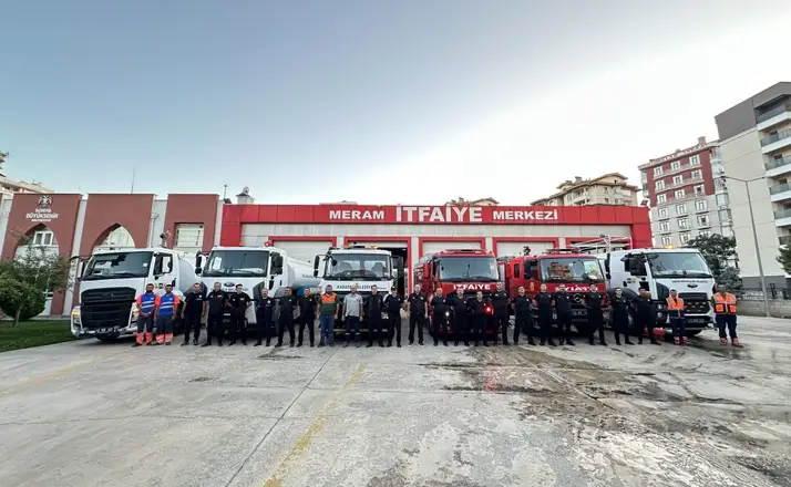 Konya Büyükşehir Alanya'daki Orman Yangınına Ekip Gönderdi!