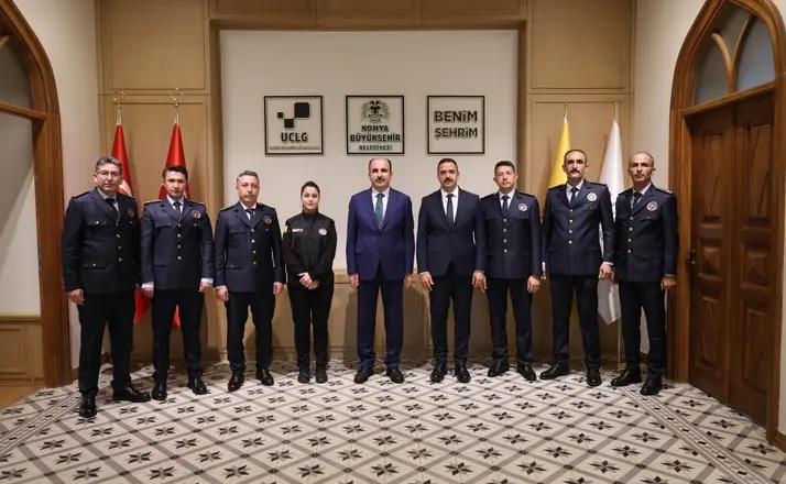 Konya İtfaiyesi’nden Başkan Altay’a İtfaiye Haftası ziyareti!