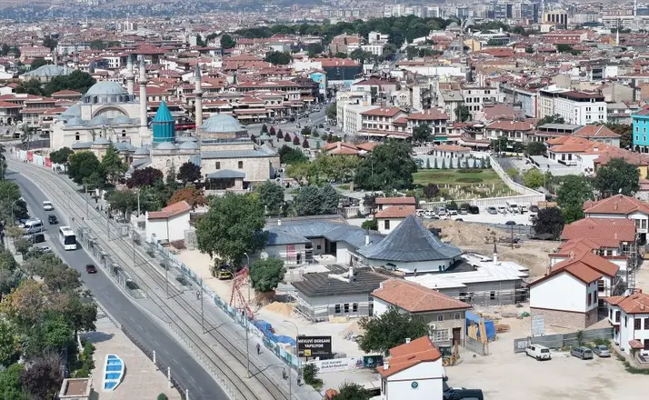 Konya’da Mevlevi Dergahı İçin Geri Sayım: İnşaat Yüzde 50’ye Ulaştı!
