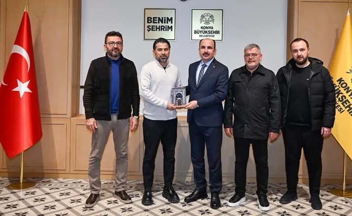 Konyaspor Yönetiminden Büyükşehir Belediye Başkanı Altay’a Ziyaret