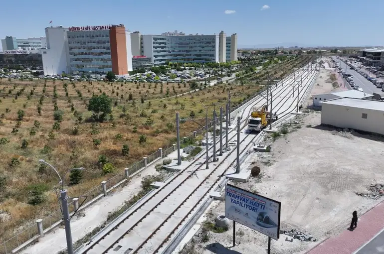 Adliye-Şehir Hastanesi Tramvay Hattında Test Sürüşlerine Geri Sayım