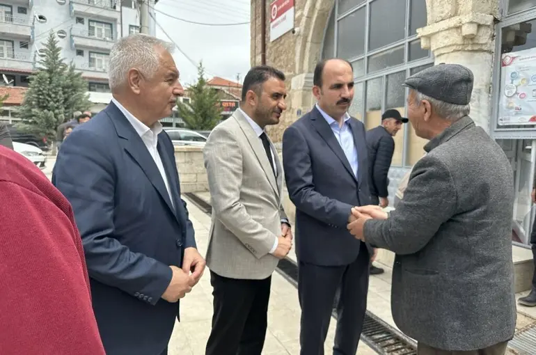 Başkan Altay ve Uslu Çeltik, Yunak ve Tuzlukçu’da Vatandaşlarla Buluştu