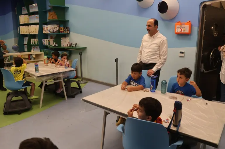 Başkan Altay, Yaz Bilim Kamplarına Katılan Çocuklarla Buluştu