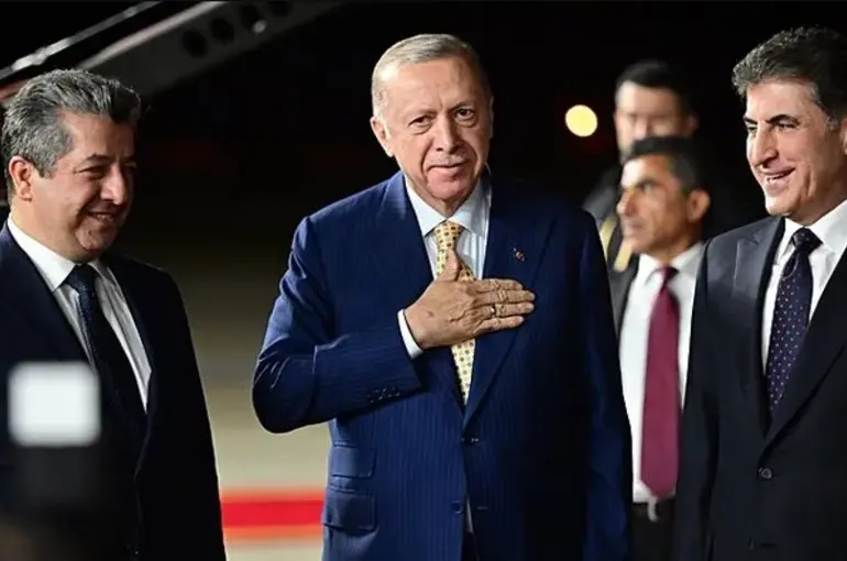 Cumhurbaşkanı Erdoğan Barzani ile Erbil'de görüştü!