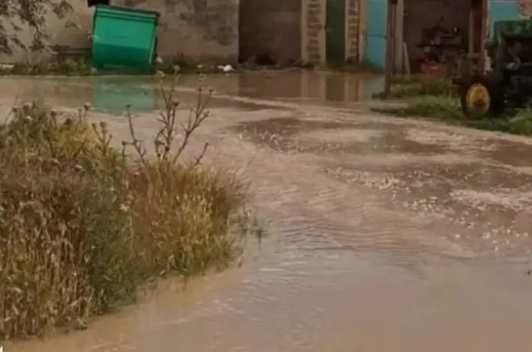 Karapınar'da sel meydana geldi