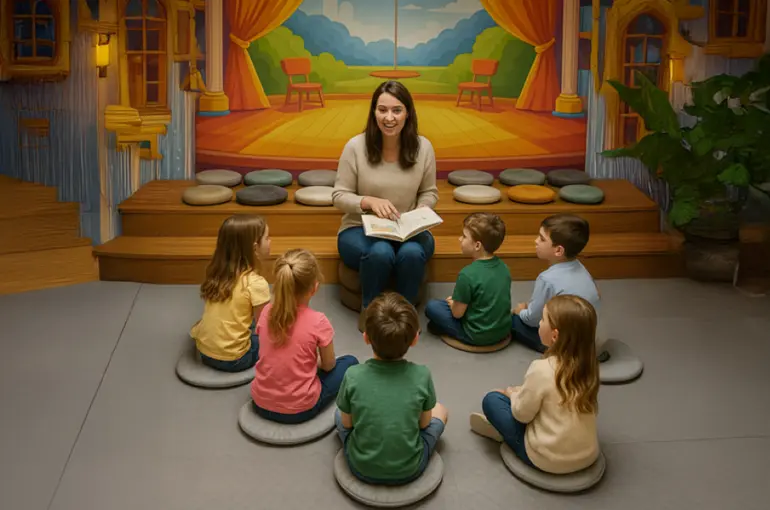 Karatay’dan Miniklere Renkliİ “Hoş Kubbe Masal Etkinliği”