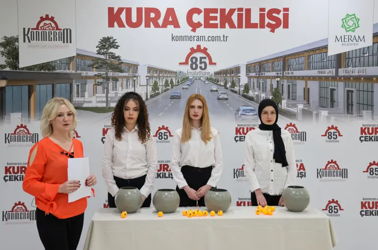 Konmeram Sanayi Yapı Kooperatifi kuraları çekildi