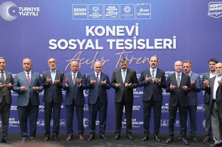 Konya Büyükşehir ve Meram Belediyesi İş Birliğiyle Şehre Kazandırılan Konevi Sosyal Tesisleri Açıldı