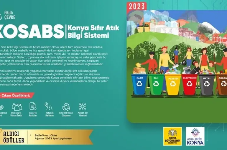 Konya Büyükşehir’in Hizmete Sunduğu Çevreci Uygulama "Ayın Uygulaması" Seçildi