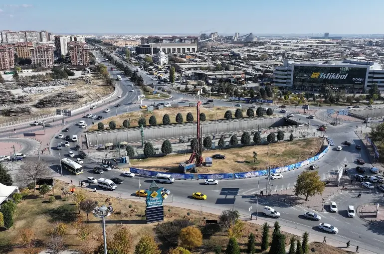 Konya Otogar Kavşağı’nda Üç Katlı Kavşak Düzenlemesi Başladı