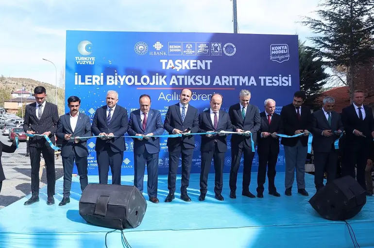 Konya Taşkent’e Çevre Yatırımı! İleri Biyolojik Atık Su Arıtma Tesisi Açıldı!