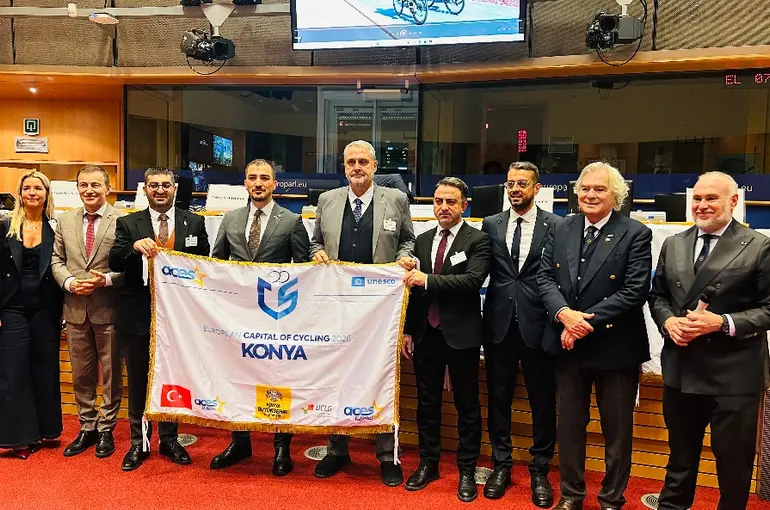 Konya’ya 2026 Avrupa Bisiklet Başkenti Unvanı