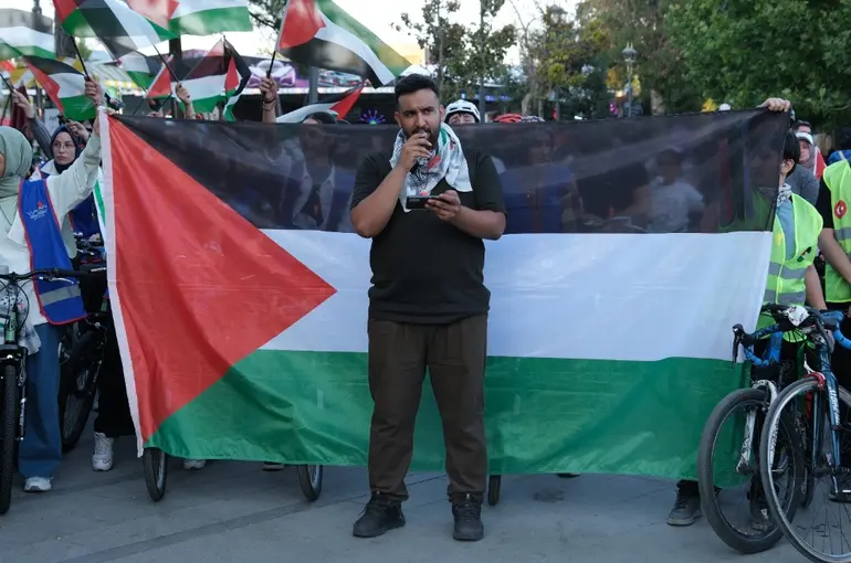 Kudüs Çalışma Grubu’ndan “Gazze İçin Durma, Açlık İçin Pedalla” Eylemi