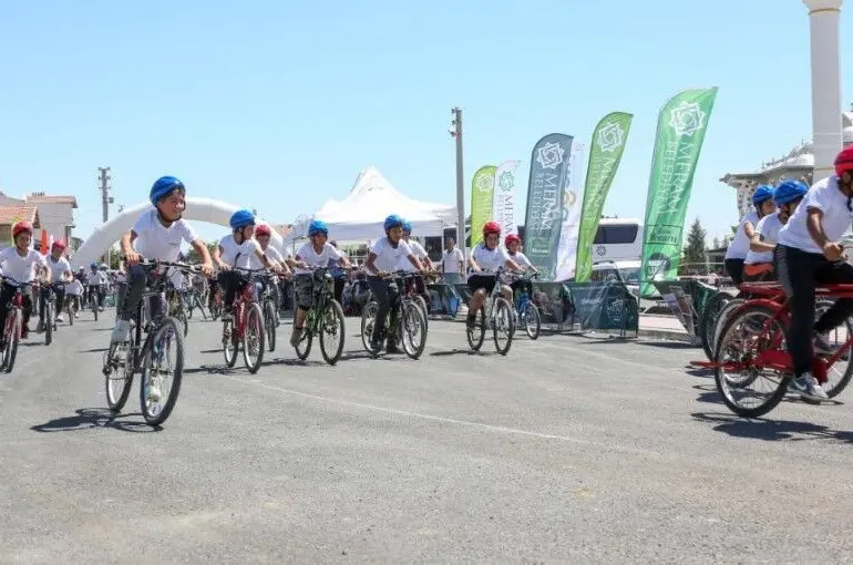 Meram’da bisiklet yarışı coşkusu