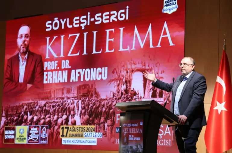 Prof. Dr. Afyoncu’dan Konya Büyükşehir Taş Bina’da “Kızılelma” Söyleşisi