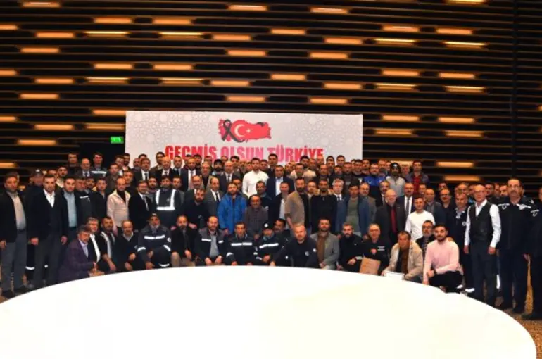 Selçuklu'da afet bölgesinde görev alan personele vefa