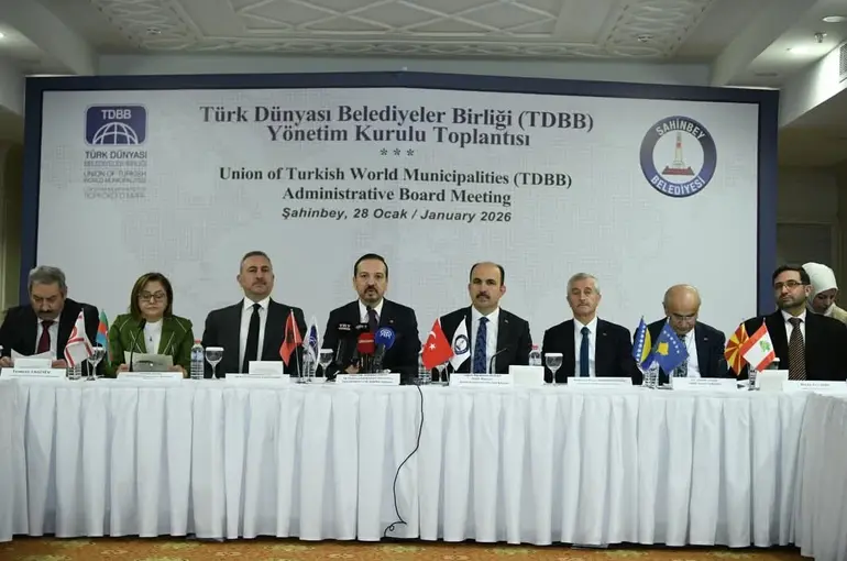 Türk Dünyası Belediyeler Birliği Yönetimi Gaziantep’te Toplandı