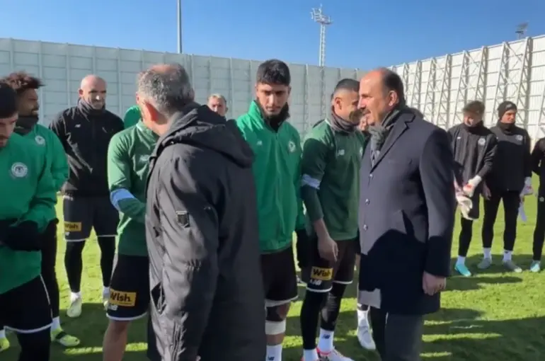 Vali Özkan ve Başkan Altay Konyaspor’u tesislerinde ziyaret etti